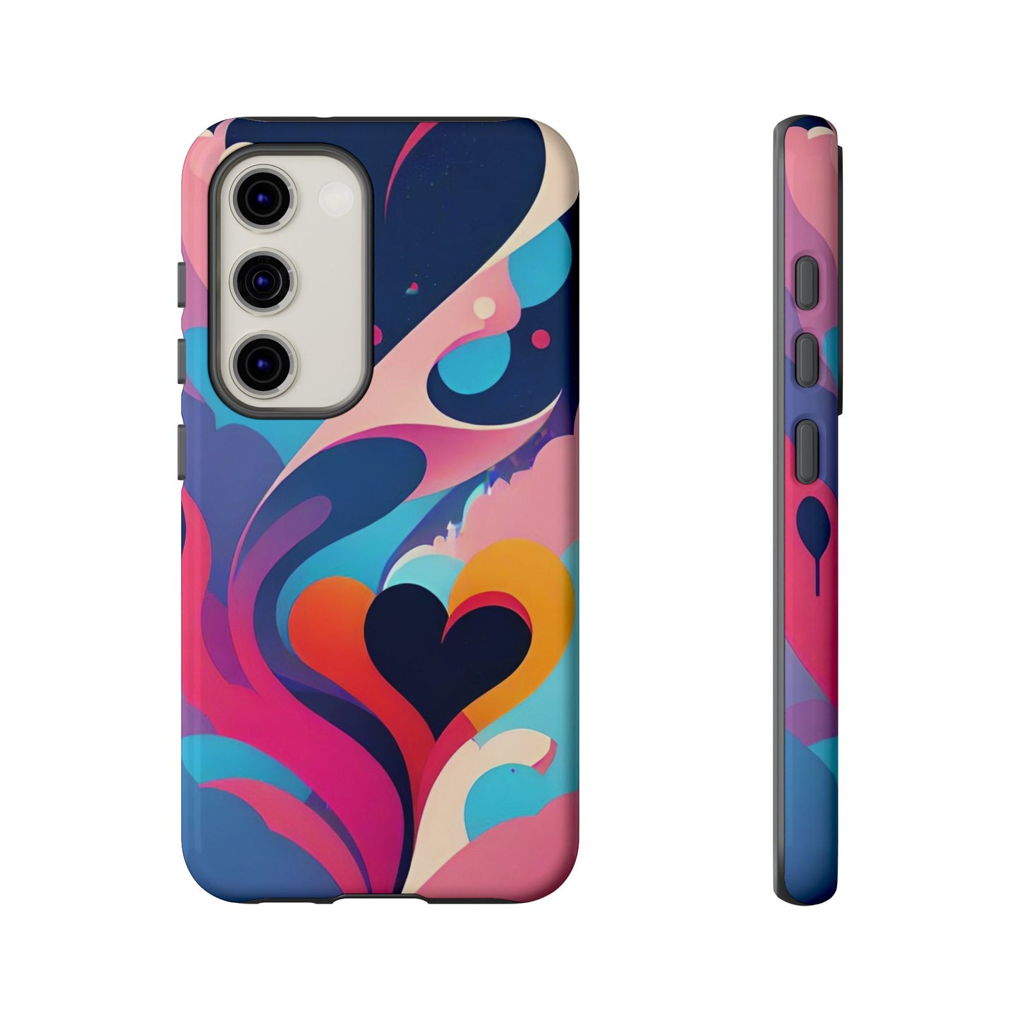 Flat Art Hearts Phone Case - Viva Phone Boutique 