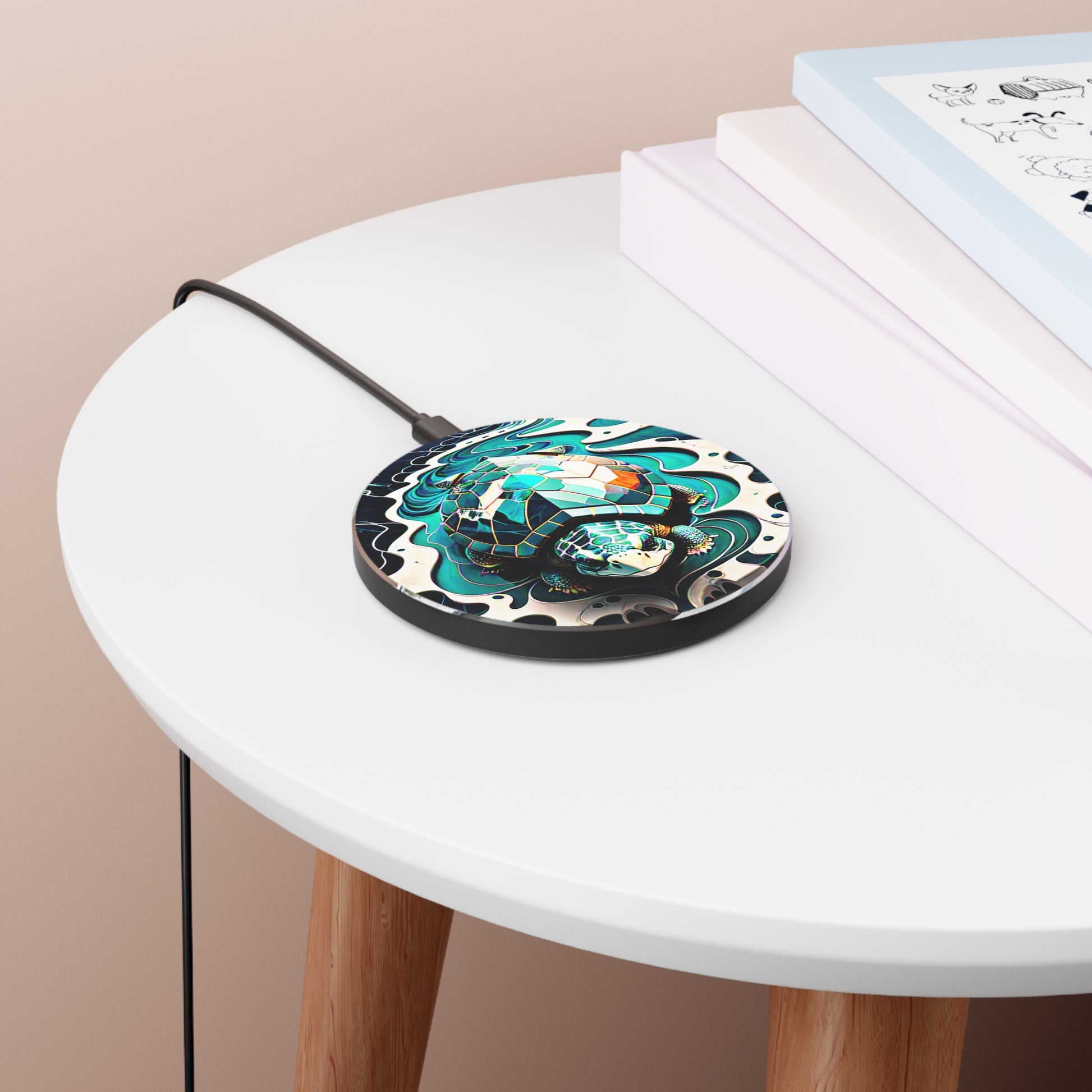 Abstract Fluid Turtle Wireless Charger - Viva Phone Boutique 