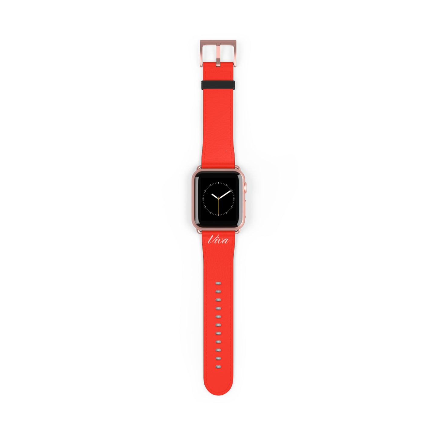 Red Faux Leather Apple Watch Band - Viva Phone Boutique 