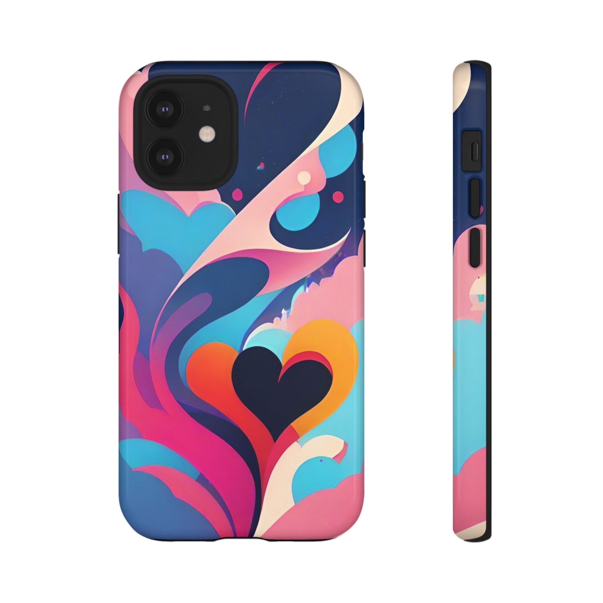 Flat Art Hearts Phone Case - Viva Phone Boutique 