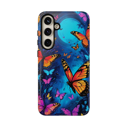 Blue and Purple Butterfly Design Phone Case