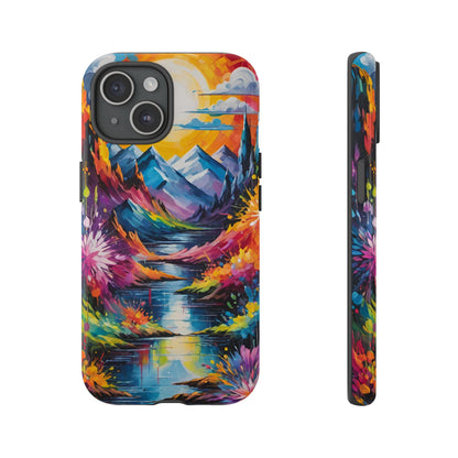 Colorful Scenic Mountain Tough Phone Case