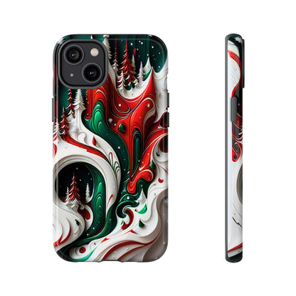 Abstract Fluid Christmas Phone Case - Viva Phone Boutique 