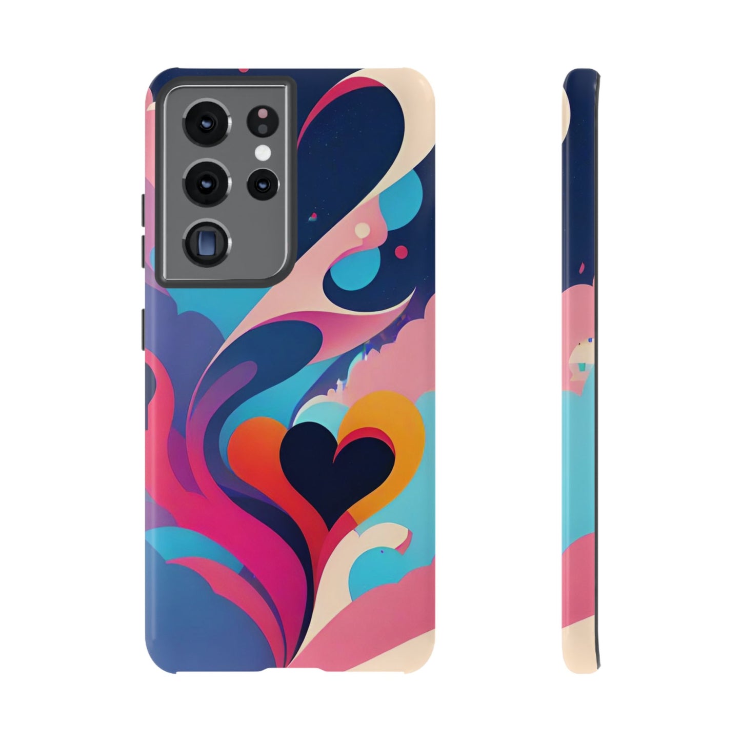 Flat Art Hearts Phone Case - Viva Phone Boutique 