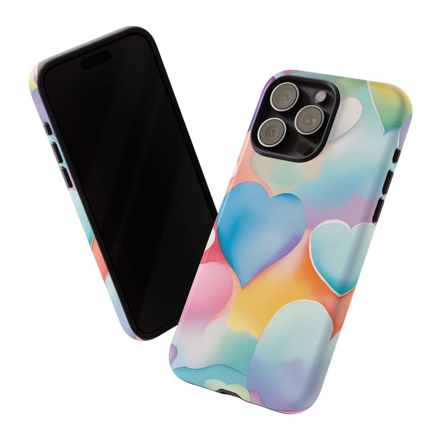 Watercolor Hearts Phone Case