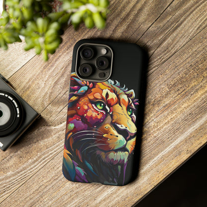 Colorful Lioness Tough Phone Case