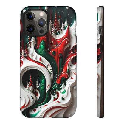 Abstract Fluid Christmas Phone Case - Viva Phone Boutique 