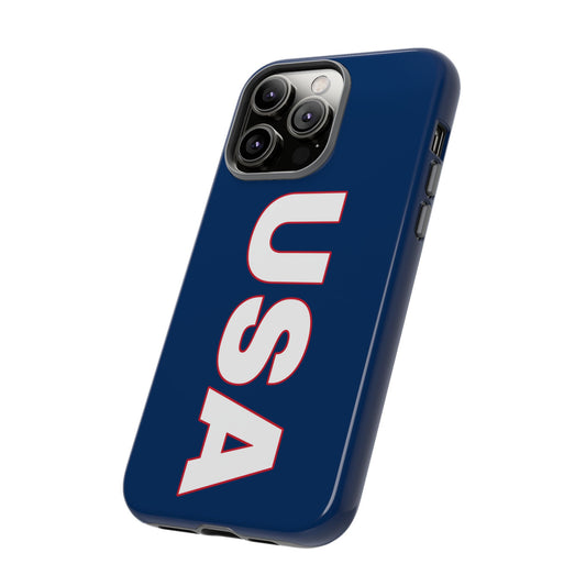 White USA Letters Tough Case