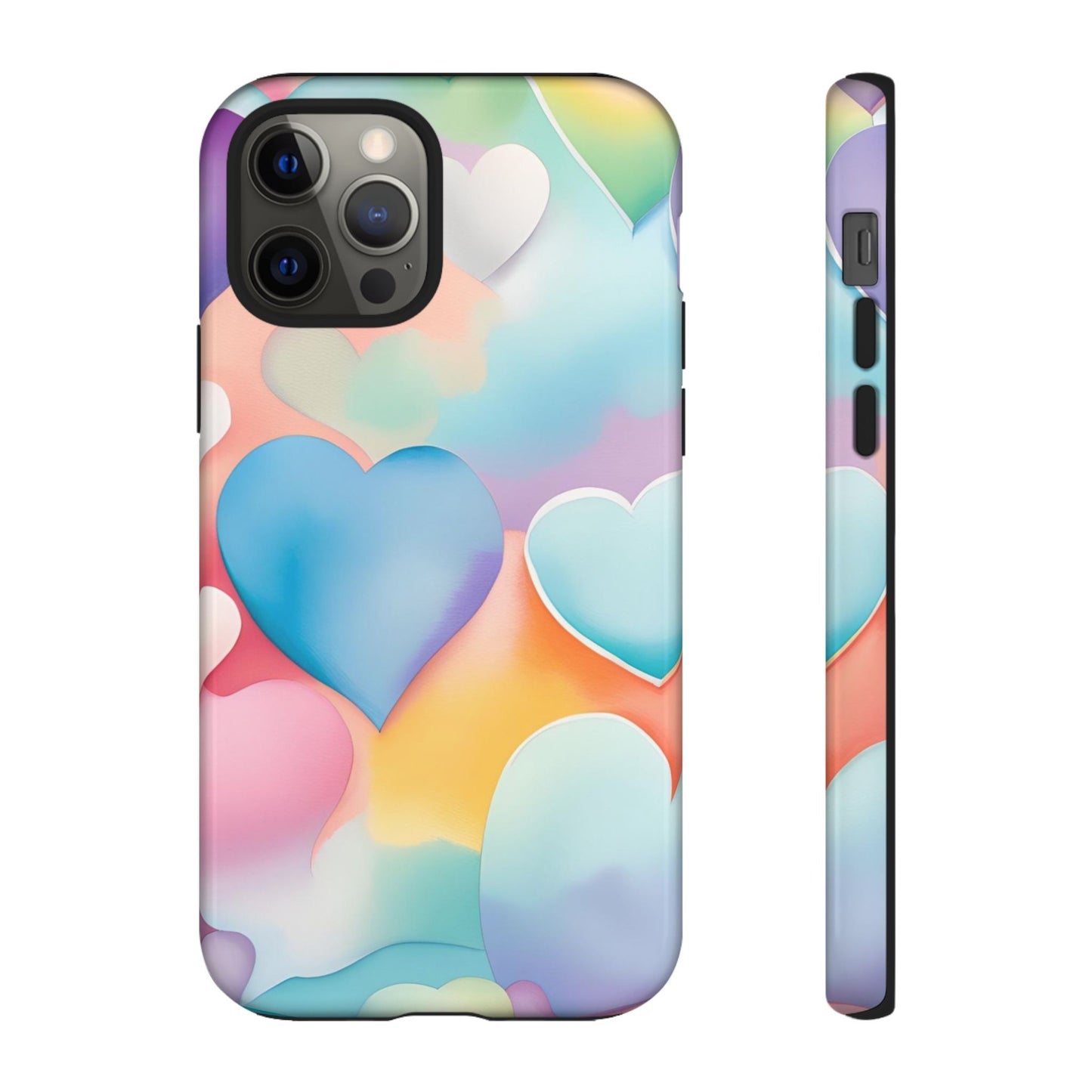 Watercolor Hearts Phone Case - Viva Phone Boutique 