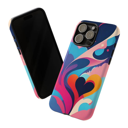 Flat Art Hearts Phone Case