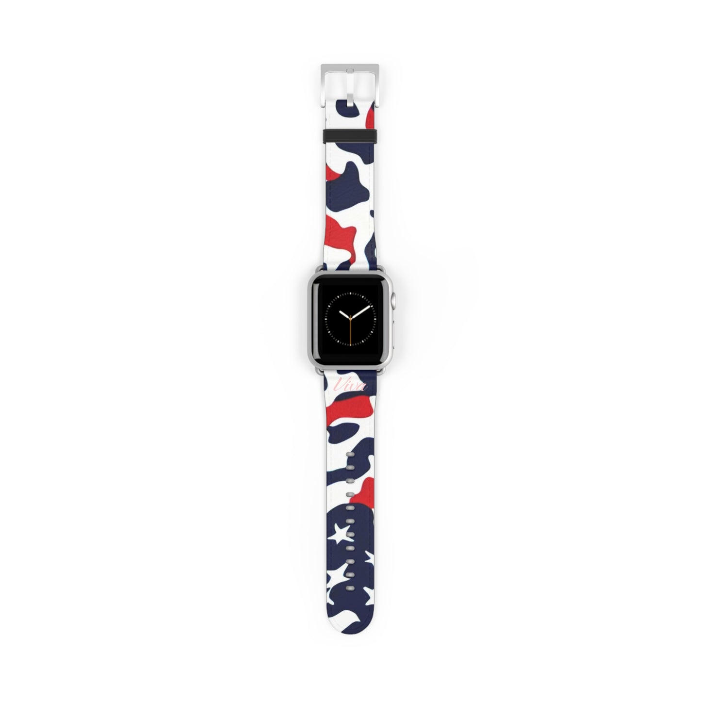 USA Camo Faux Leather Apple Watch Band - Viva Phone Boutique 