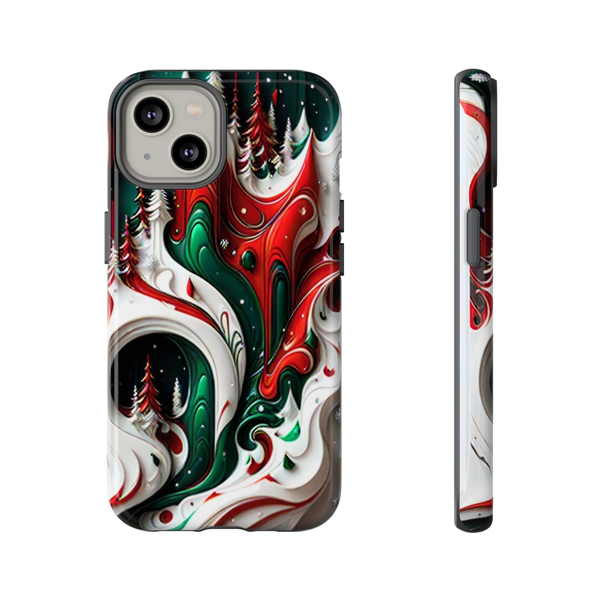 Abstract Fluid Christmas Phone Case - Viva Phone Boutique 