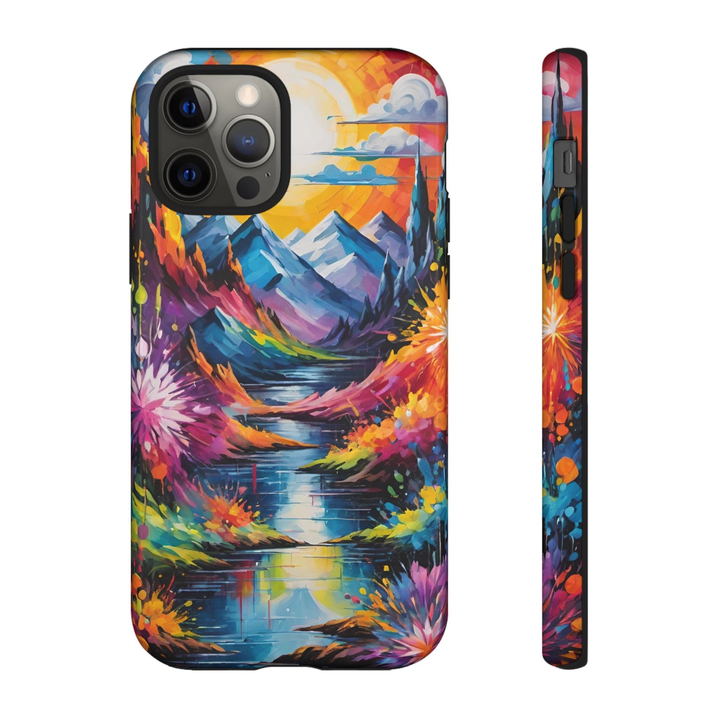 Colorful Scenic Mountain Tough Phone Case