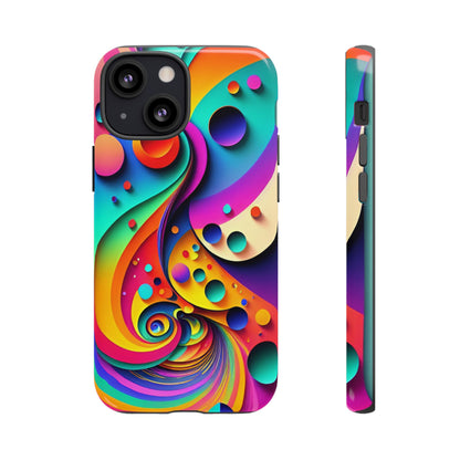 Trippy and Colorful Bubble Design Phone Case