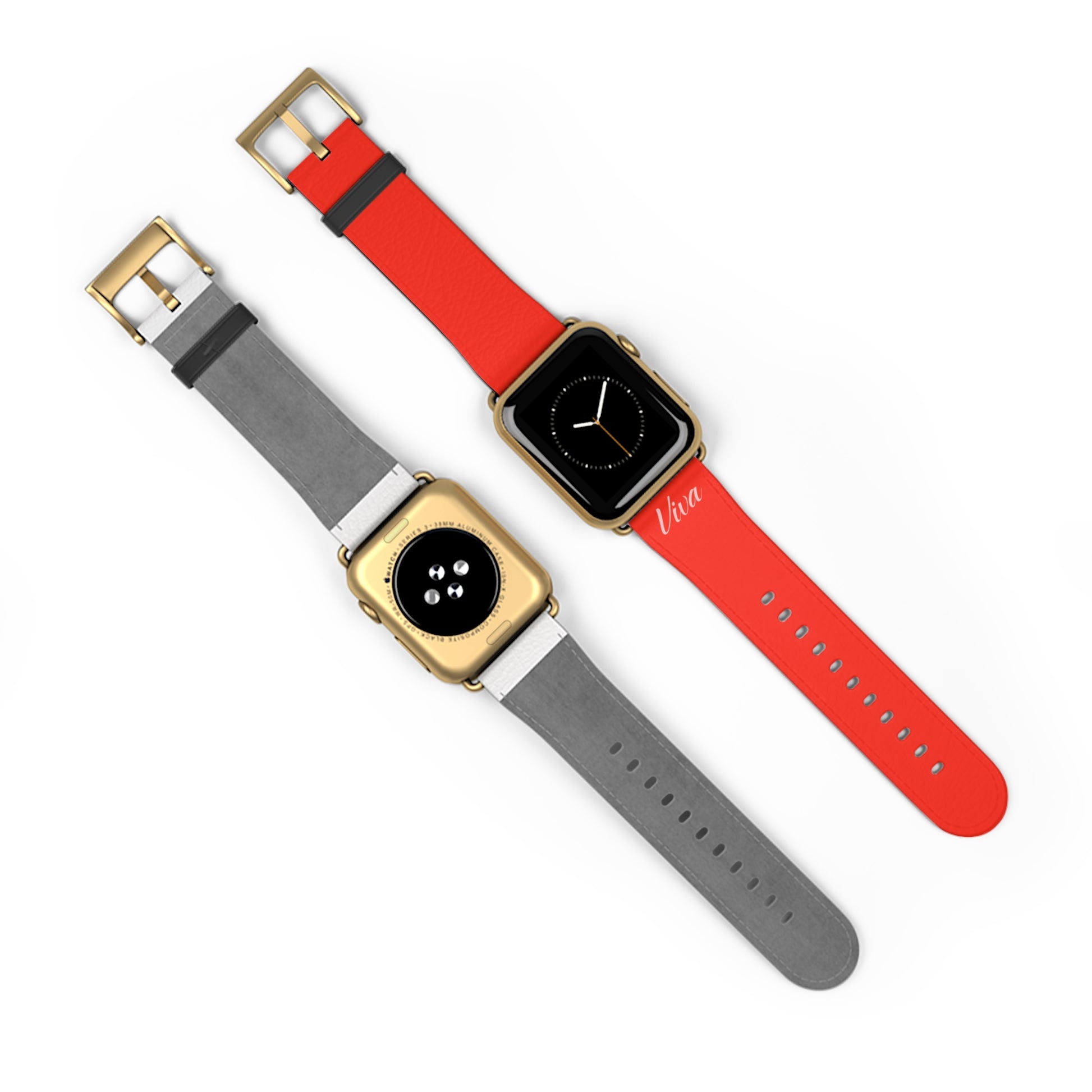 Red Faux Leather Apple Watch Band - Viva Phone Boutique 