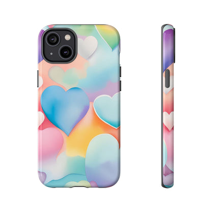 Watercolor Hearts Phone Case - Viva Phone Boutique 