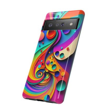 Trippy and Colorful Bubble Design Phone Case