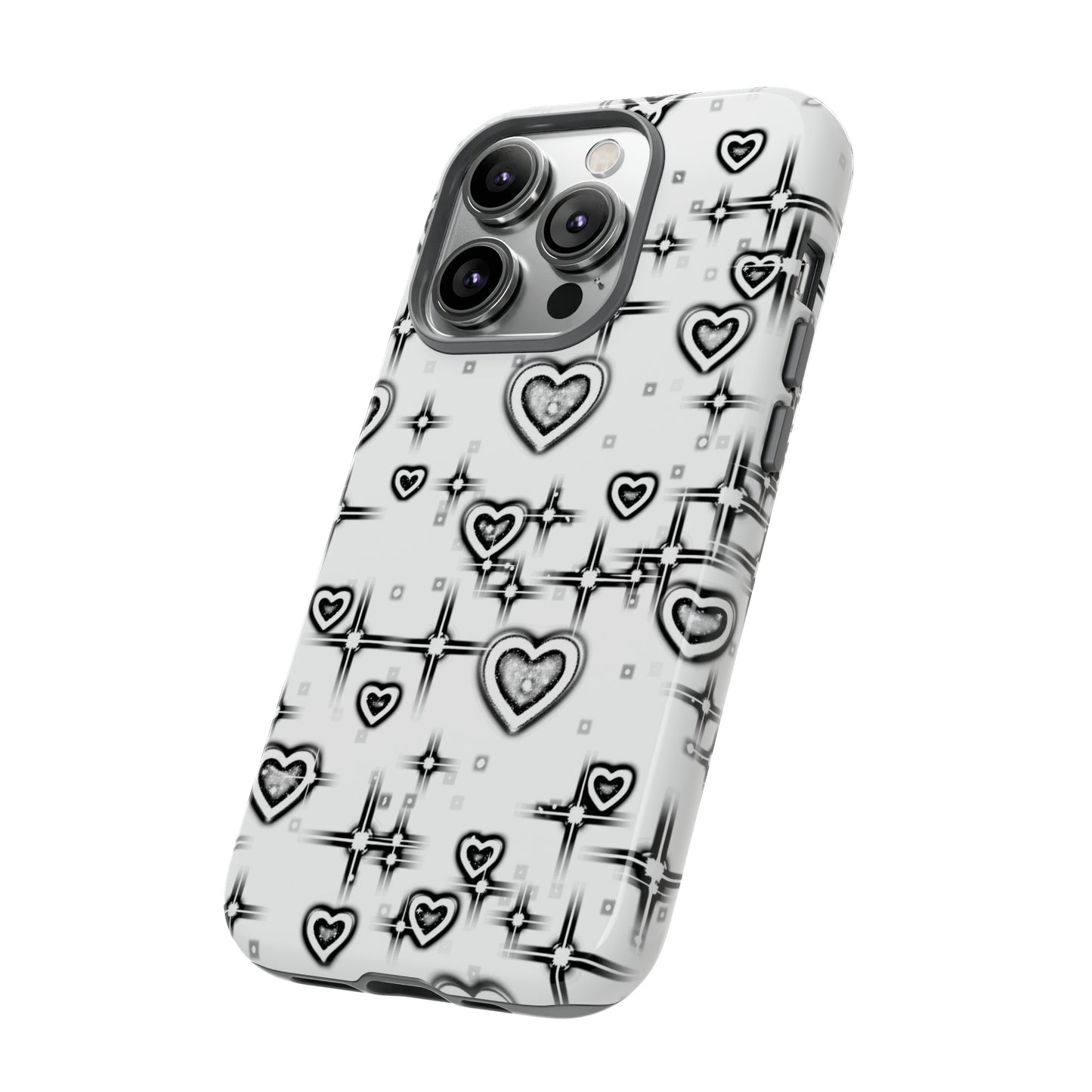 Sketch Hearts Tough Phone Case