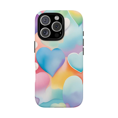 Watercolor Hearts Phone Case