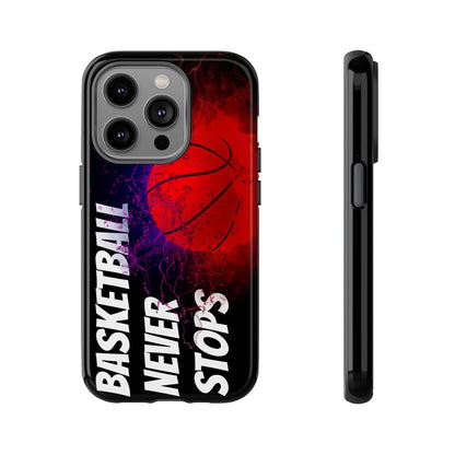 Basketball Never Stops Phone Case - Viva Phone Boutique 