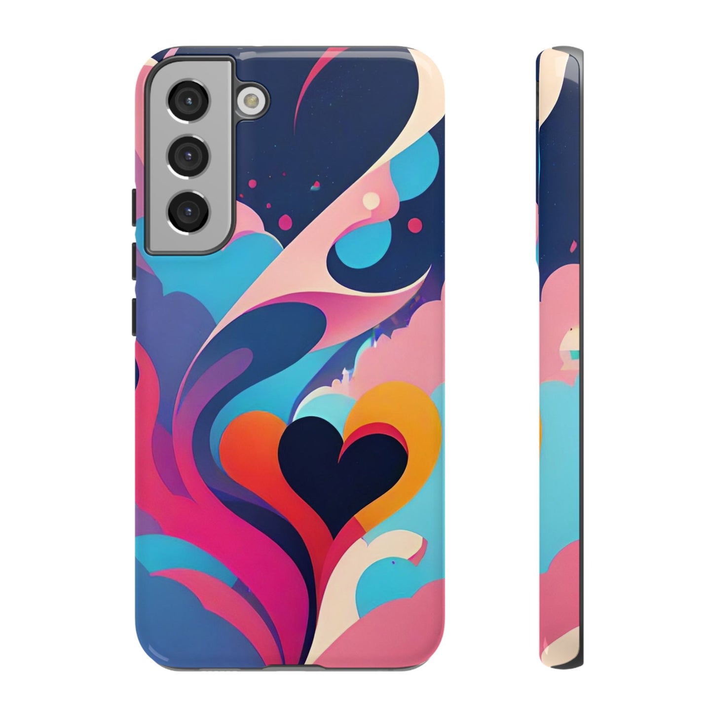 Flat Art Hearts Phone Case - Viva Phone Boutique 