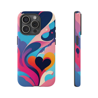 Flat Art Hearts Phone Case - Viva Phone Boutique 