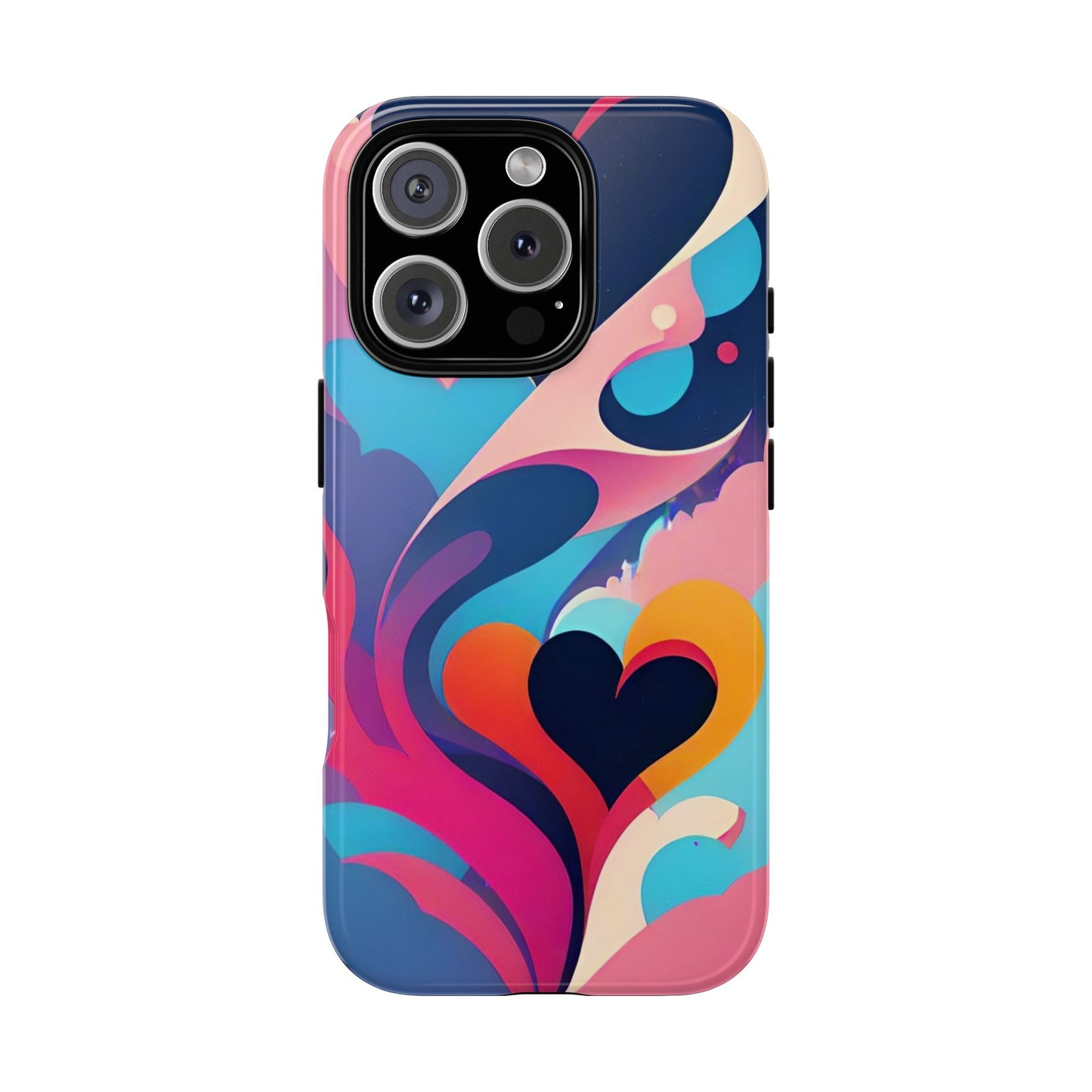 Flat Art Hearts Phone Case