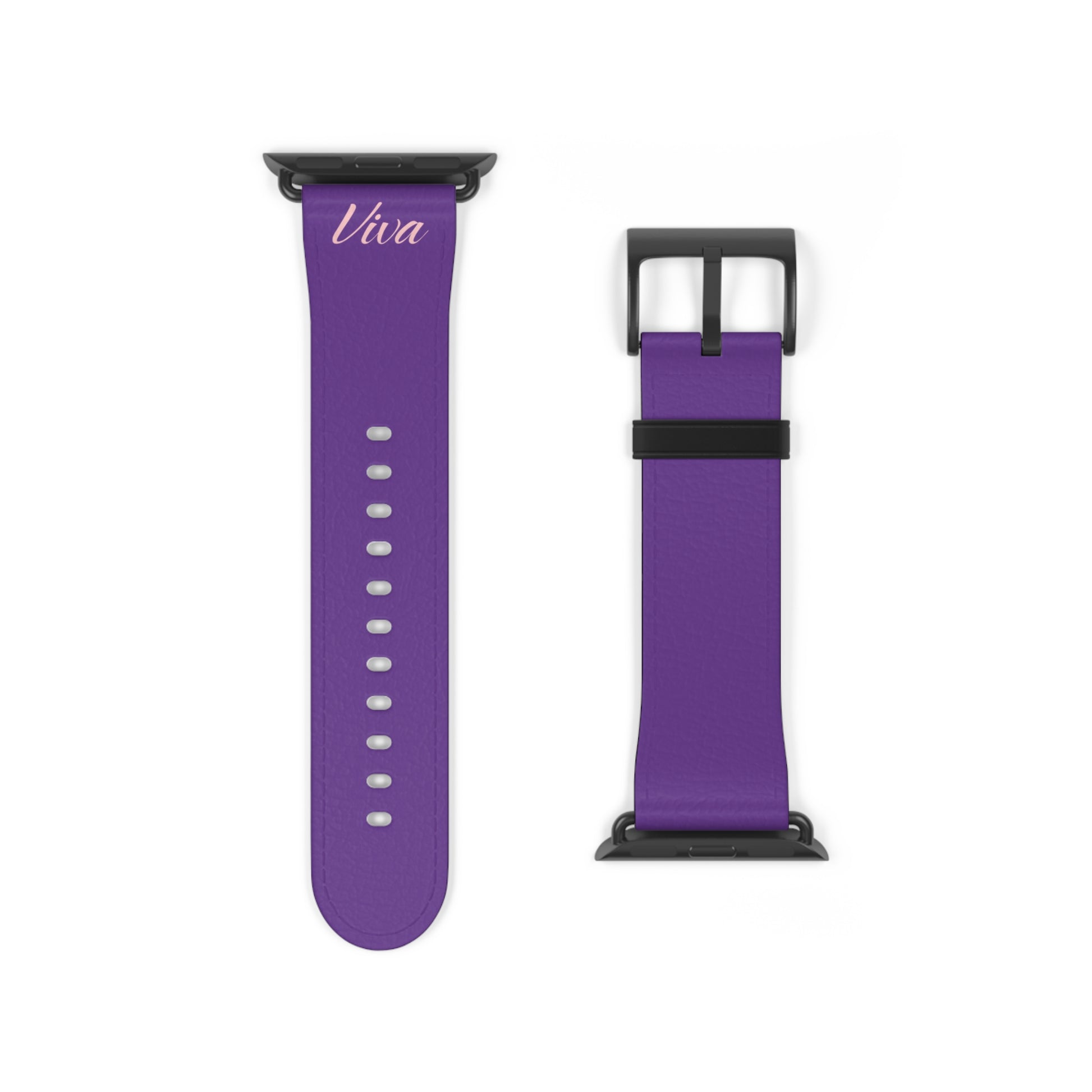 True Purple Faux Leather Apple Watch Band - Viva Phone Boutique 