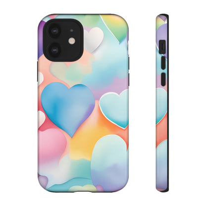 Watercolor Hearts Phone Case - Viva Phone Boutique 