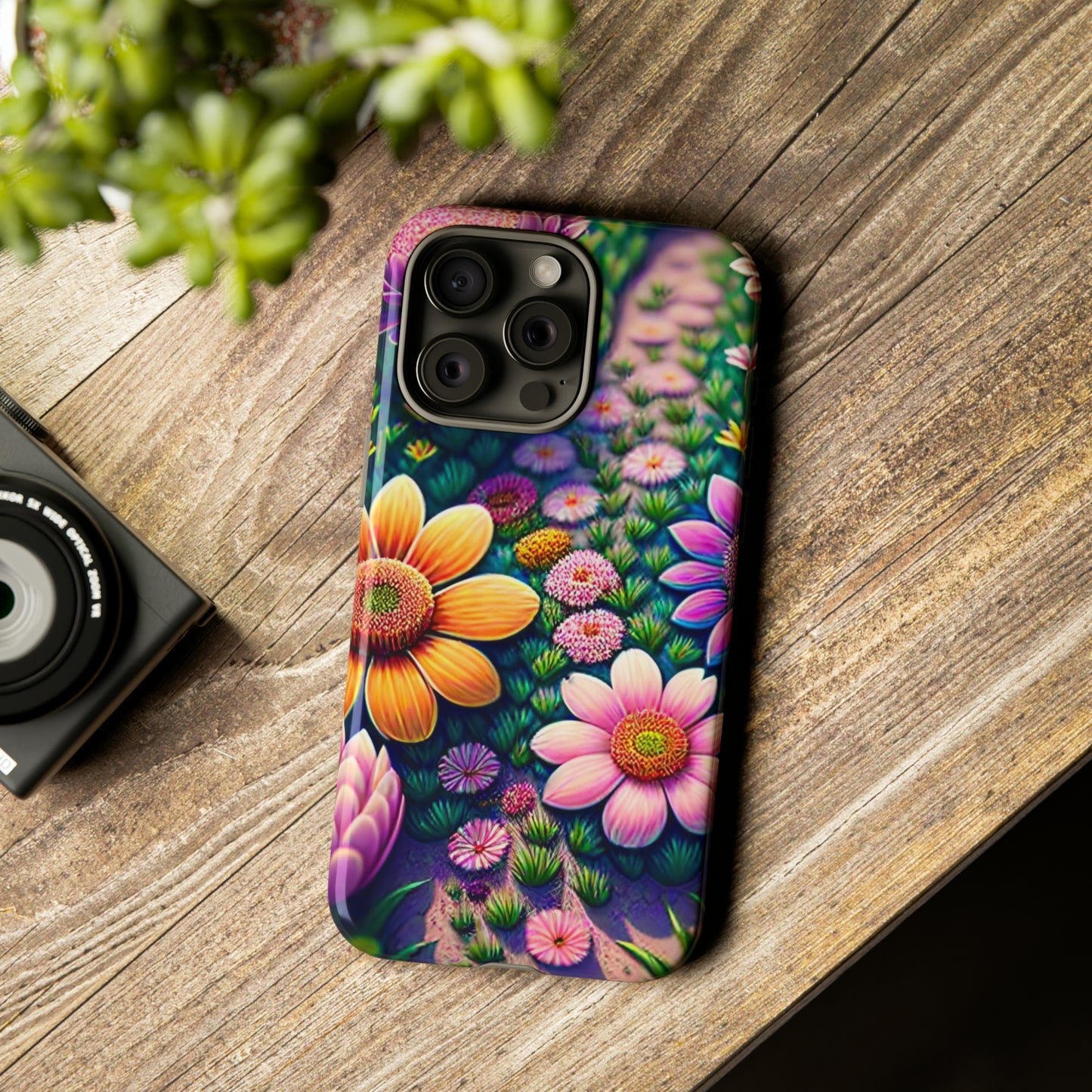 Floral Path Tough Phone Case