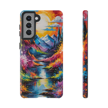 Colorful Scenic Mountain Tough Phone Case