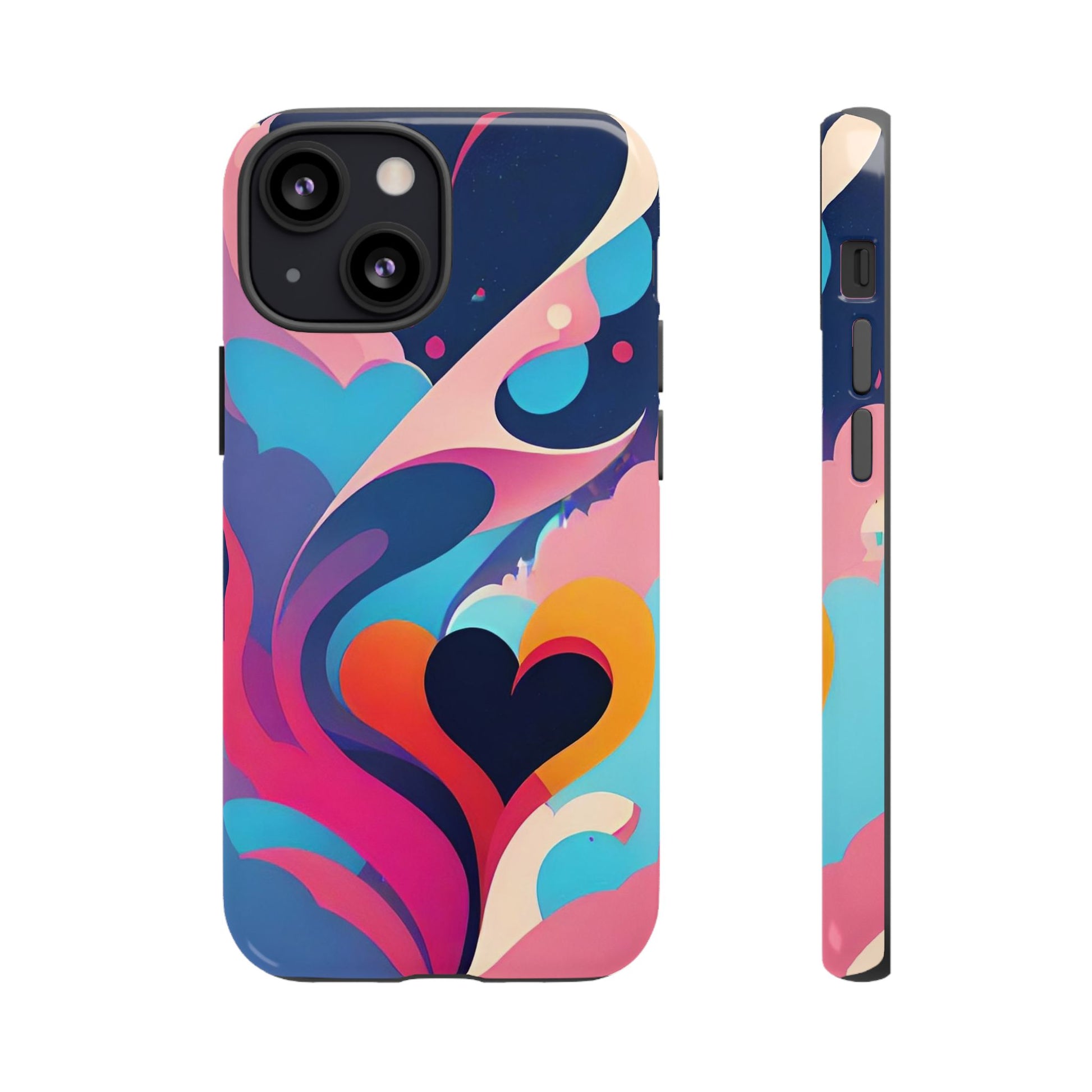 Flat Art Hearts Phone Case - Viva Phone Boutique 