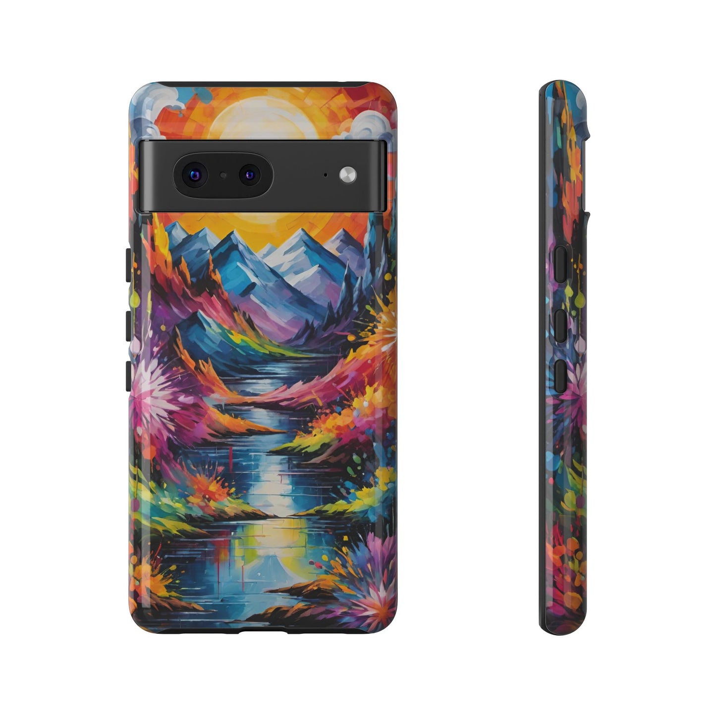 Colorful Scenic Mountain Tough Phone Case