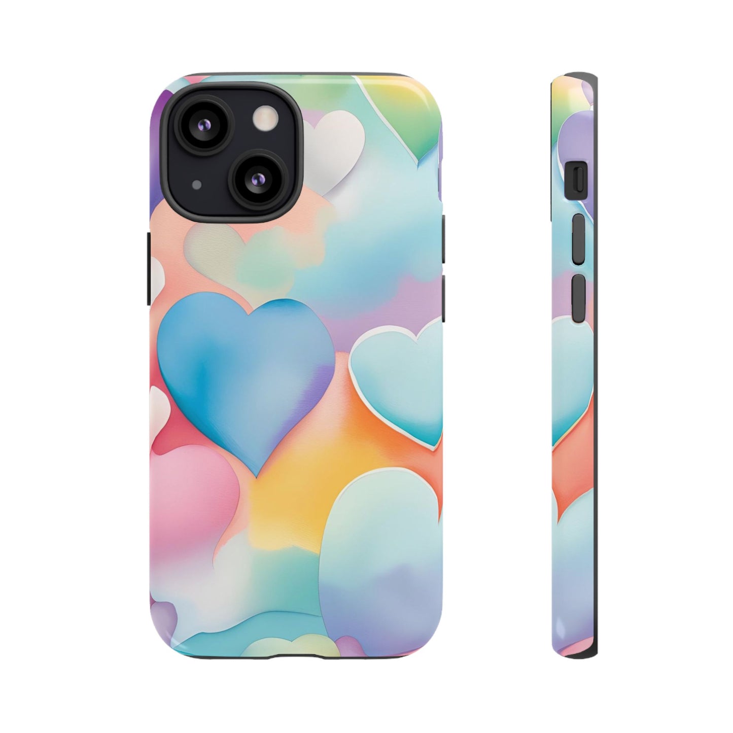 Watercolor Hearts Phone Case - Viva Phone Boutique 