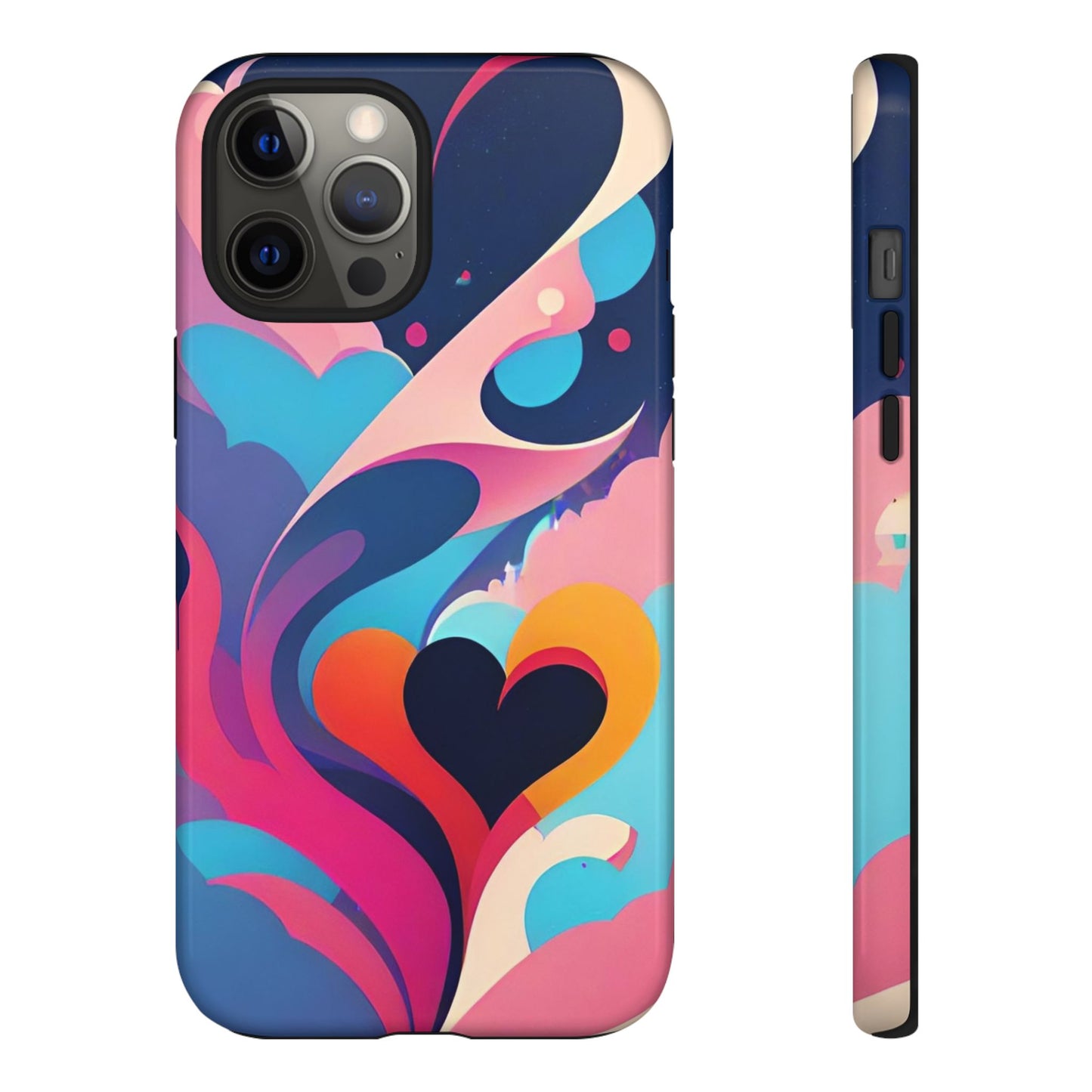 Flat Art Hearts Phone Case - Viva Phone Boutique 