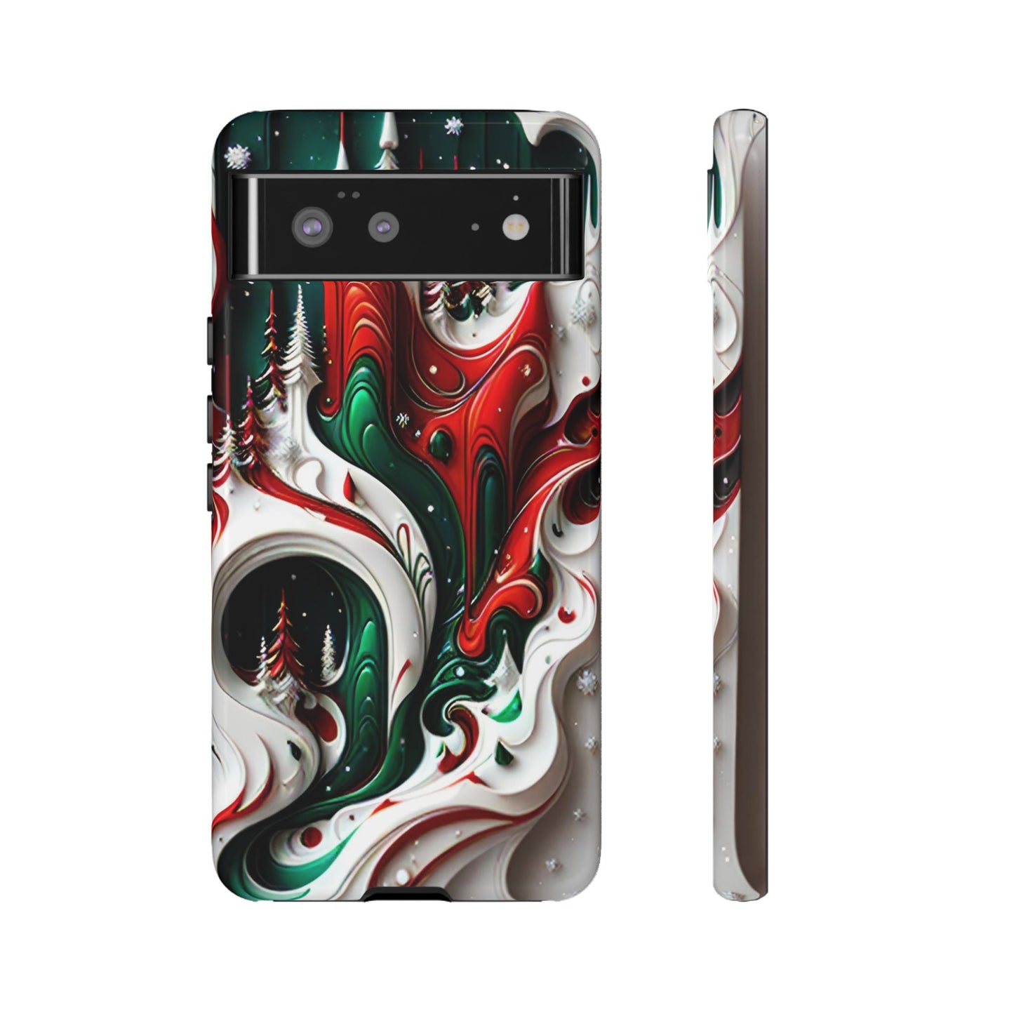 Abstract Fluid Christmas Phone Case - Viva Phone Boutique 