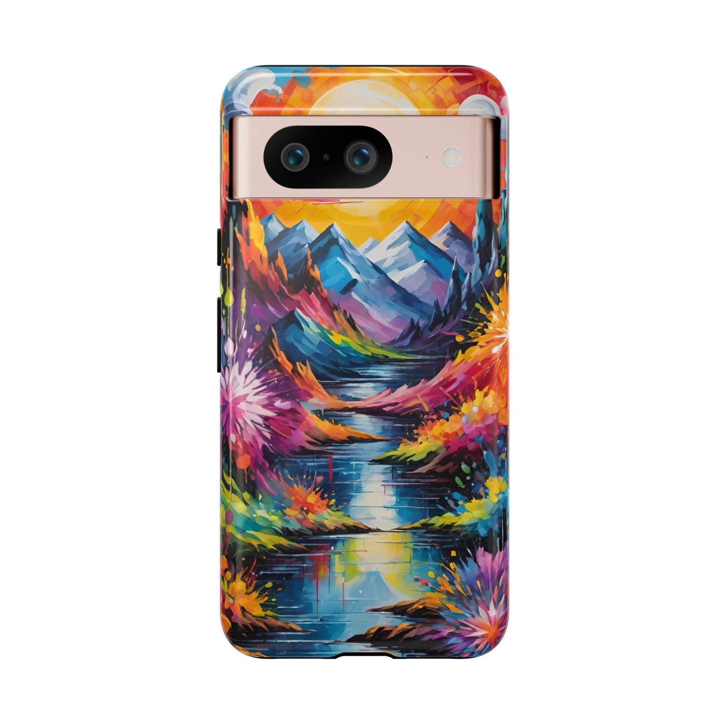 Colorful Scenic Mountain Tough Phone Case