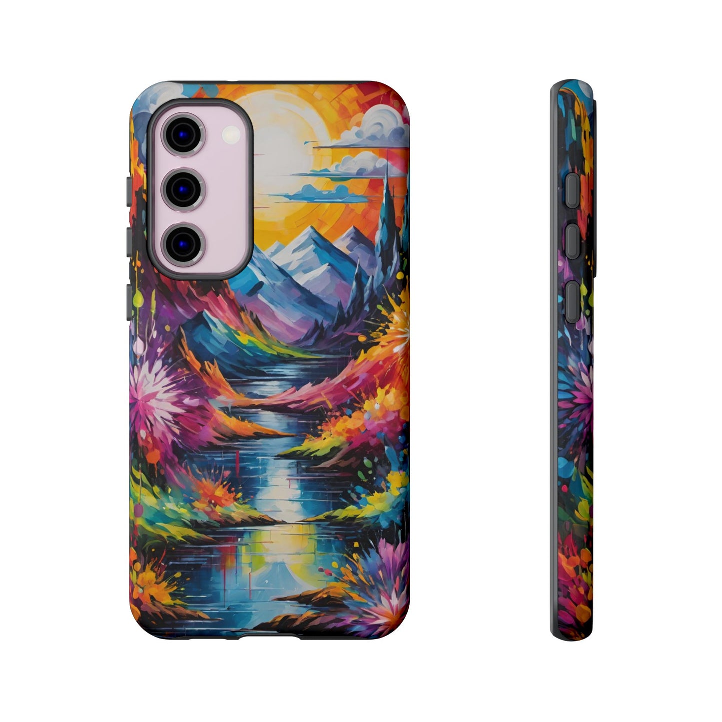 Colorful Scenic Mountain Tough Phone Case