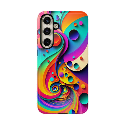 Trippy and Colorful Bubble Design Phone Case