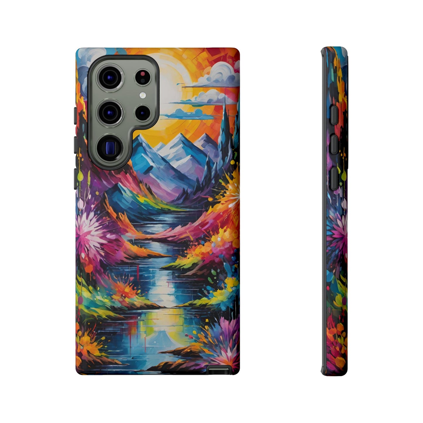 Colorful Scenic Mountain Tough Phone Case