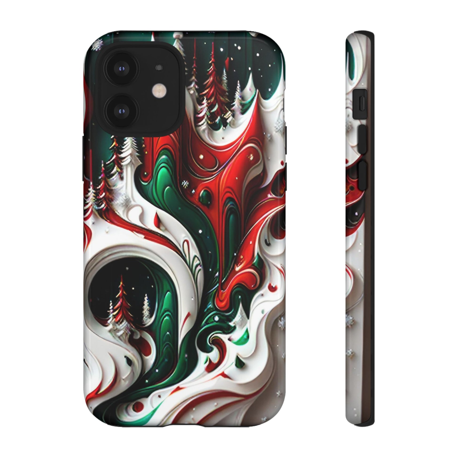 Abstract Fluid Christmas Phone Case - Viva Phone Boutique 