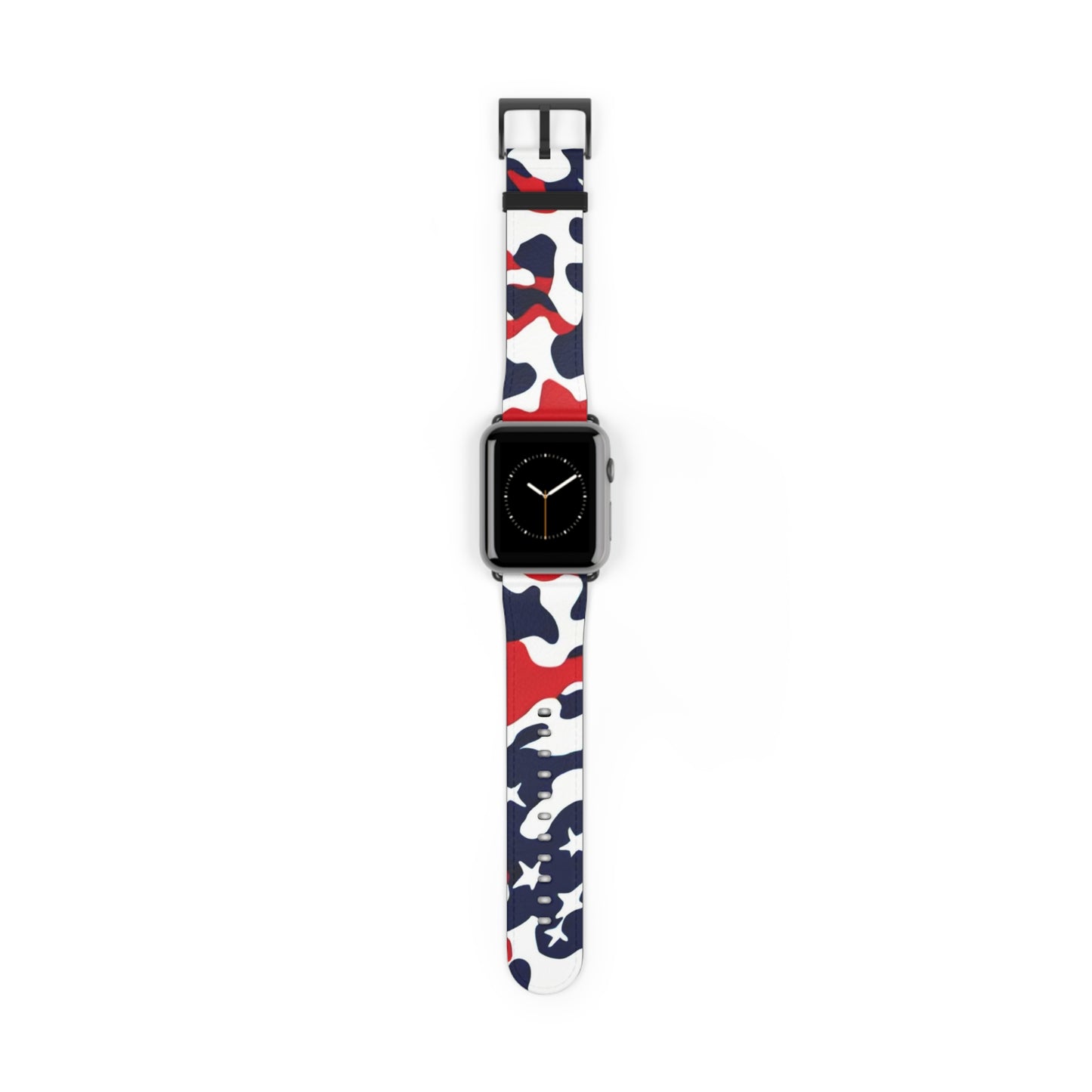 USA Camo Faux Leather Apple Watch Band