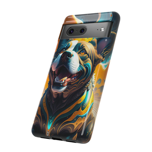 Abstract Fluid Dog Tough Phone Case