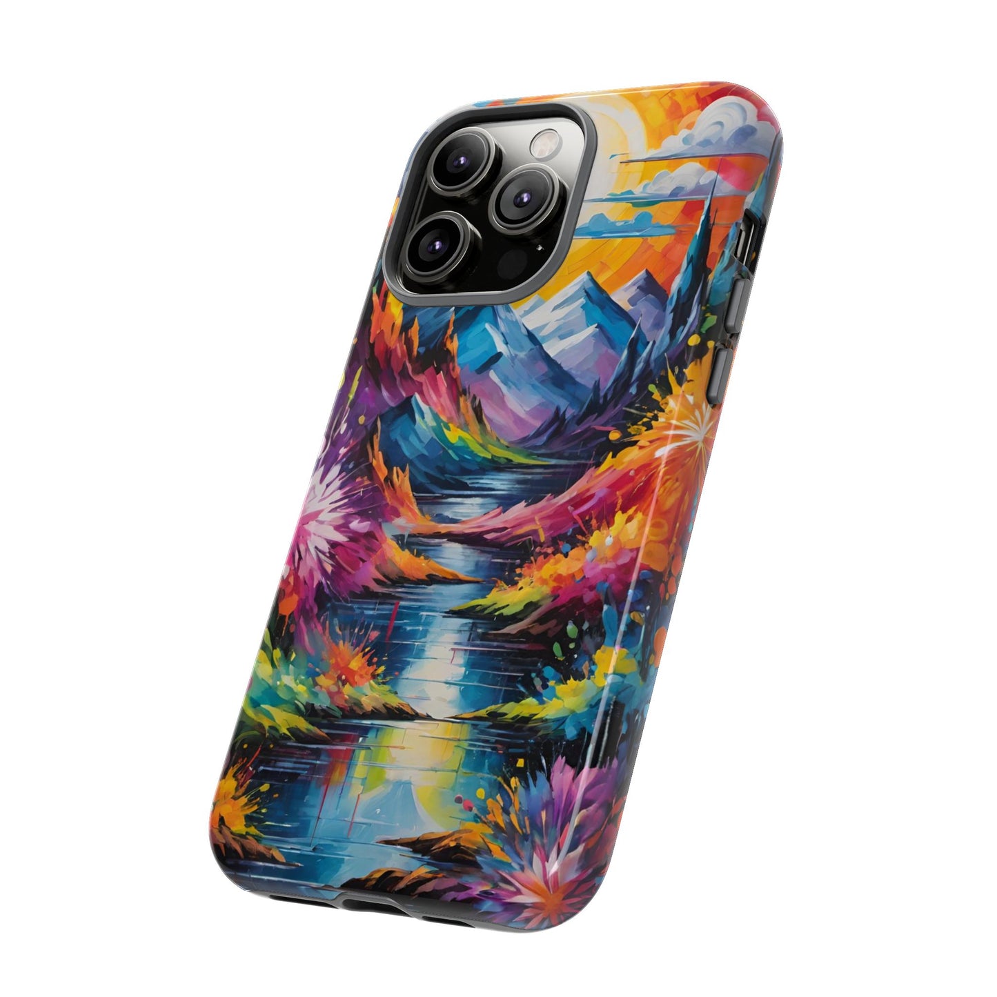 Colorful Scenic Mountain Tough Phone Case