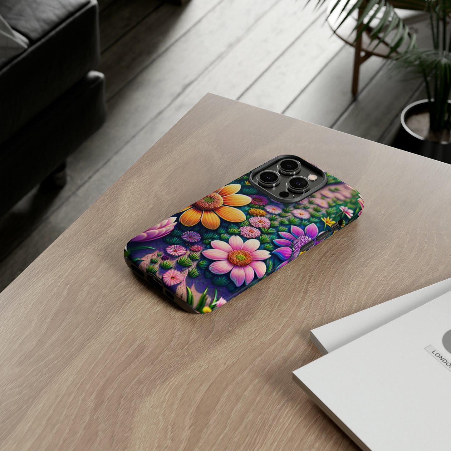 Floral Path Tough Phone Case