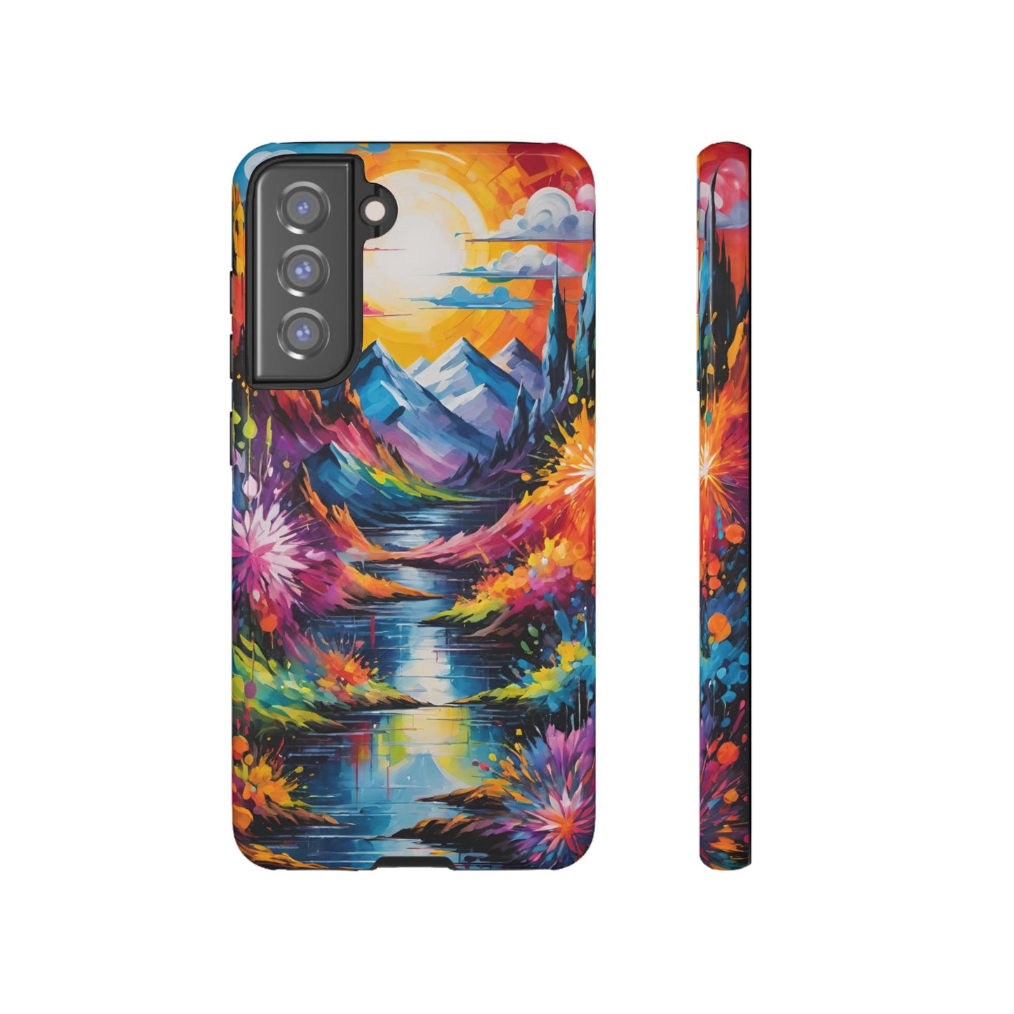 Colorful Scenic Mountain Tough Phone Case