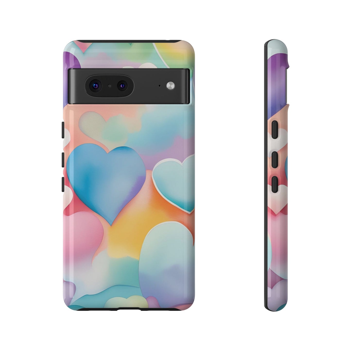 Watercolor Hearts Phone Case - Viva Phone Boutique 