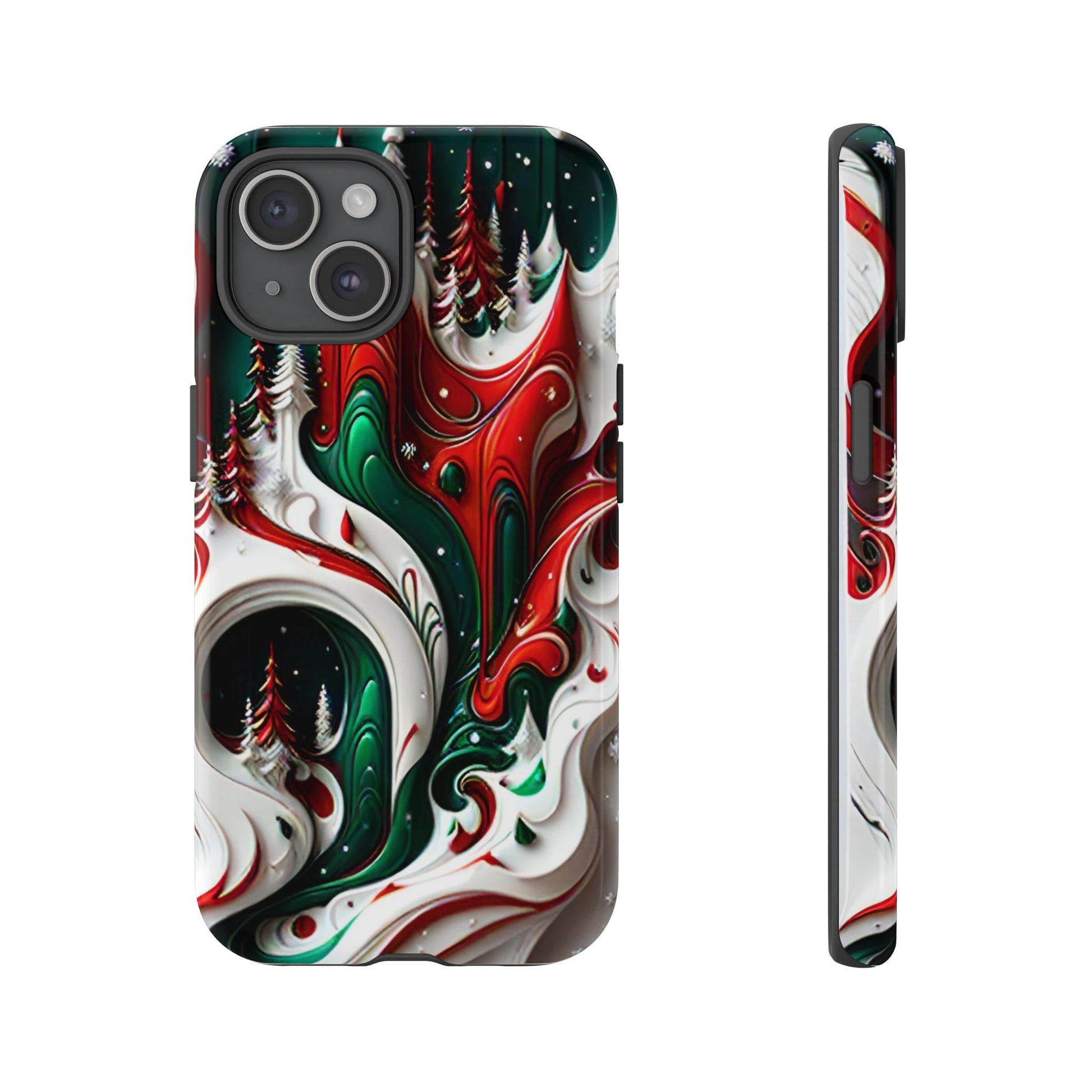 Abstract Fluid Christmas Phone Case - Viva Phone Boutique 