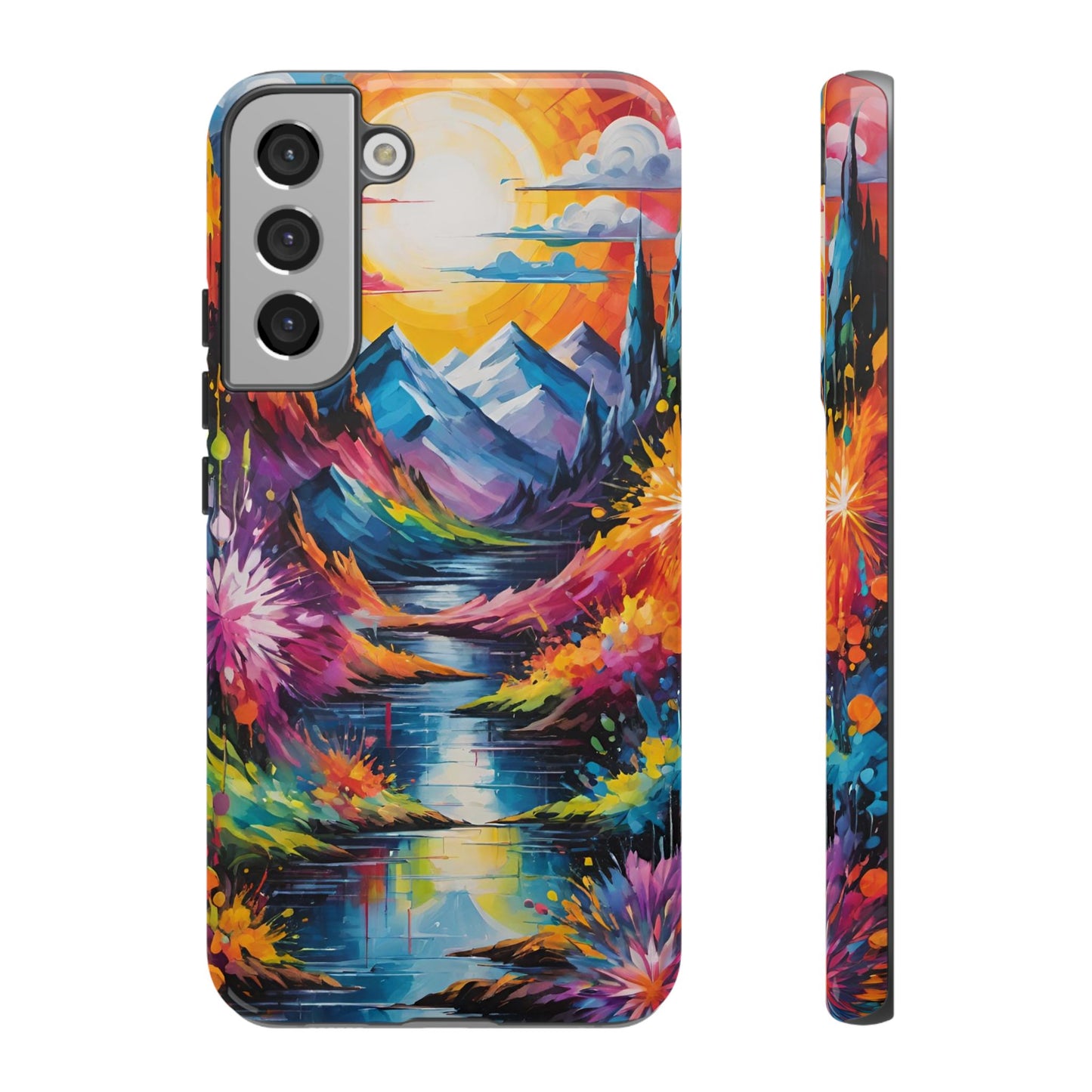 Colorful Scenic Mountain Tough Phone Case