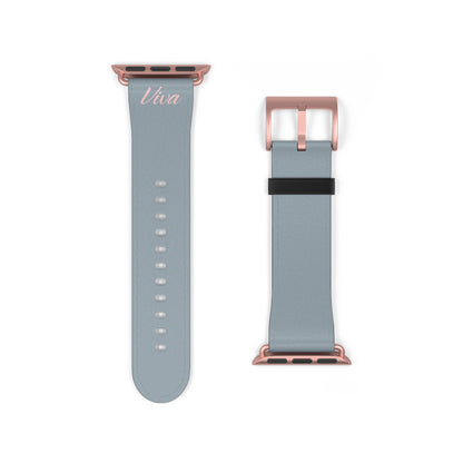 Hope Gray Faux Leather Apple Watch Band - Viva Phone Boutique 